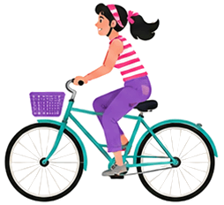 A cyclist